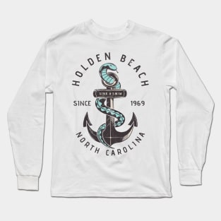 Sea Serpent Anchor Holden Beach, NC Long Sleeve T-Shirt